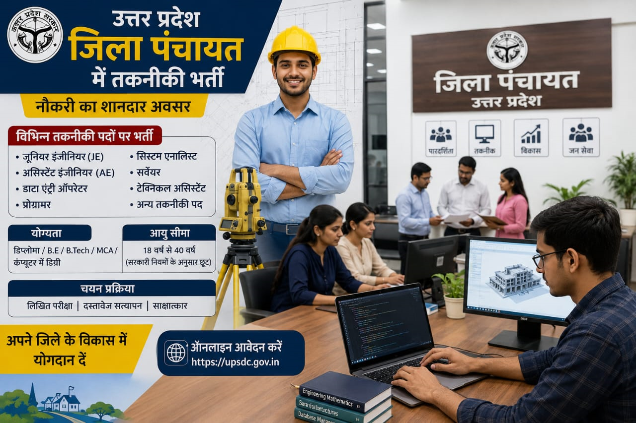 जिला पंचायतों में होगी तकनीकी भर्ती